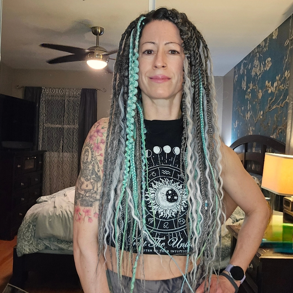 50 DE synthetic boho locs